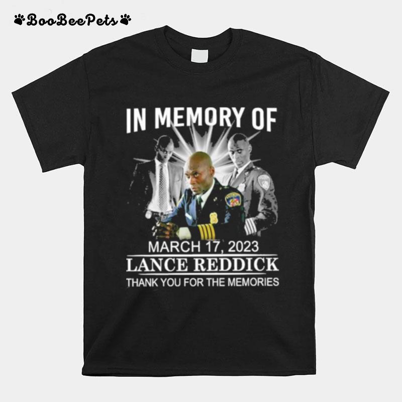 Lance Reddick In Memory Of March 17 2023 Thank You For The Memories T-Shirt