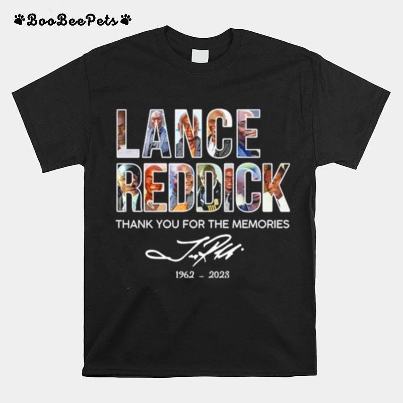 Lance Reddick Thank You For The Memories Signatures 1962 2023 T-Shirt