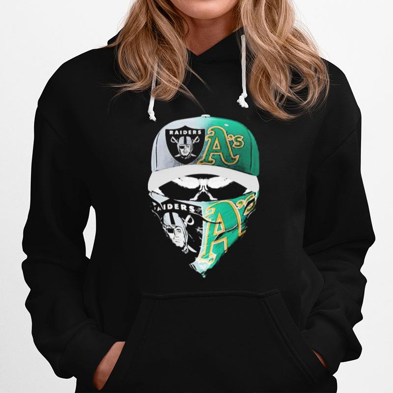 Las Vegas Raiders And Oakland Athletics Hat Face Mask Hoodie