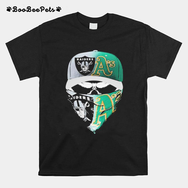 Las Vegas Raiders And Oakland Athletics Hat Face Mask T-Shirt