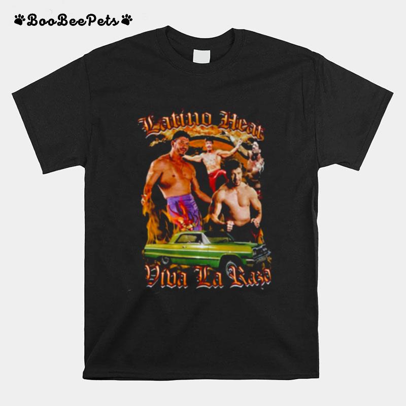 Latino Heat Design Vintage Style Eddie Guerrero Vintage Viva La Raza Wrestling T-Shirt