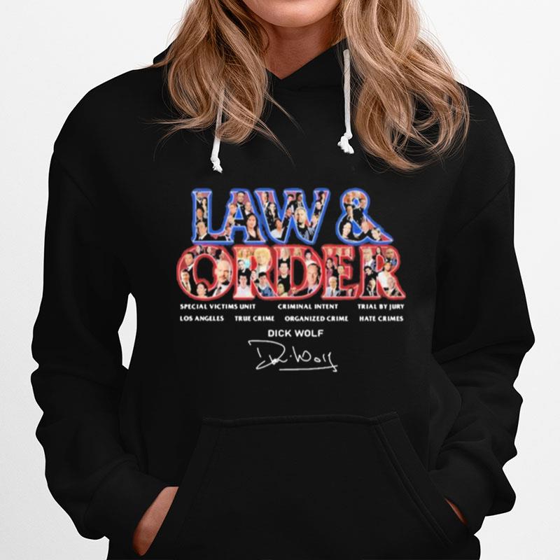 Law And Order Dick Wolf Signatures Hoodie