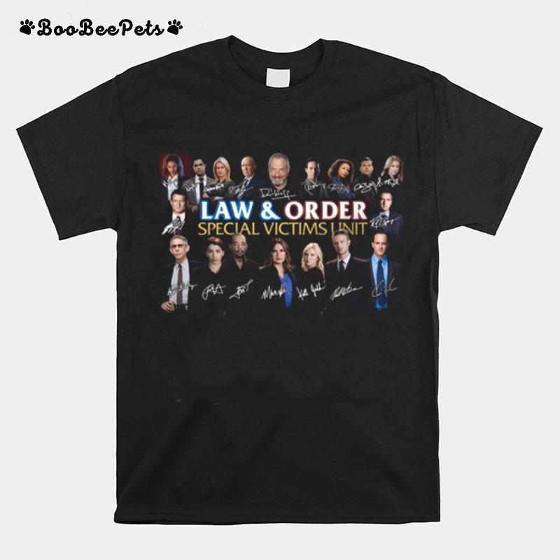 Law And Order Special Victims Unit Signatures T-Shirt