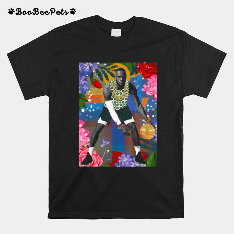 Lebron James Flowers T-Shirt