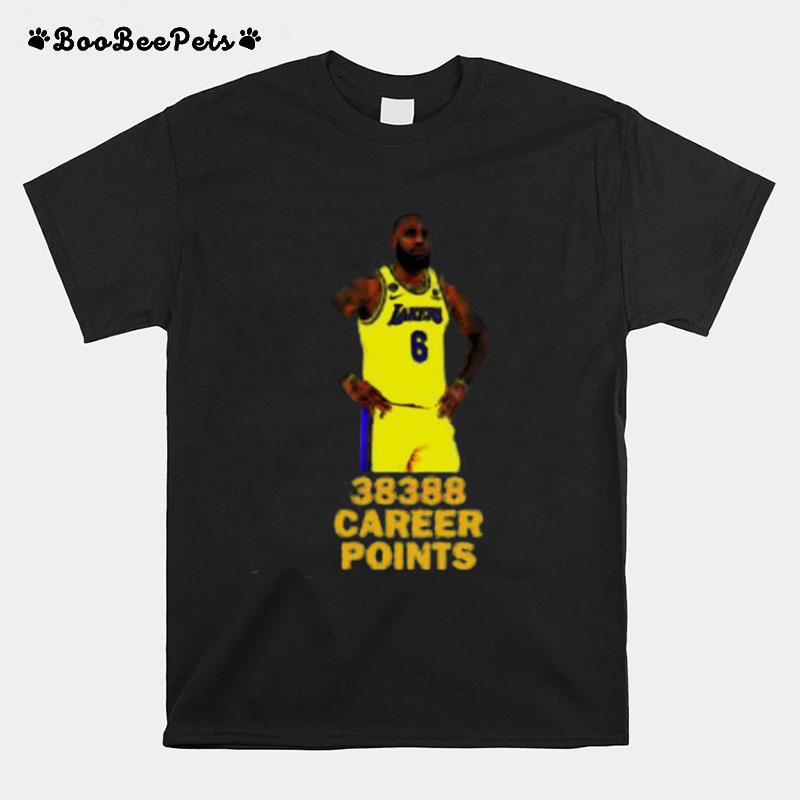 Lebron James Los Angeles Lakers 38388 Career Points T-Shirt