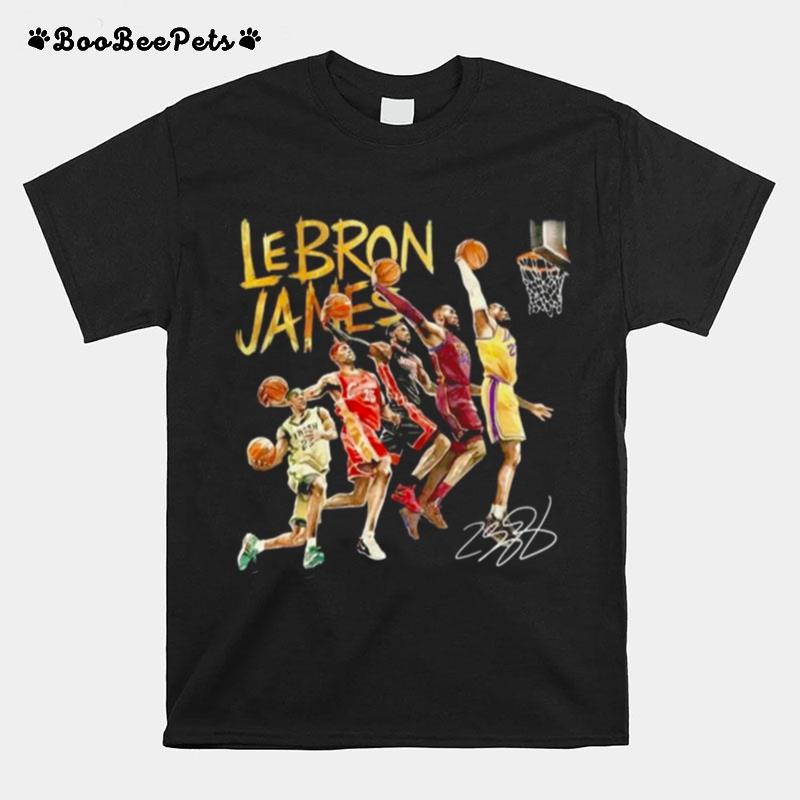 Lebron James Signature Basketball 2023 T-Shirt