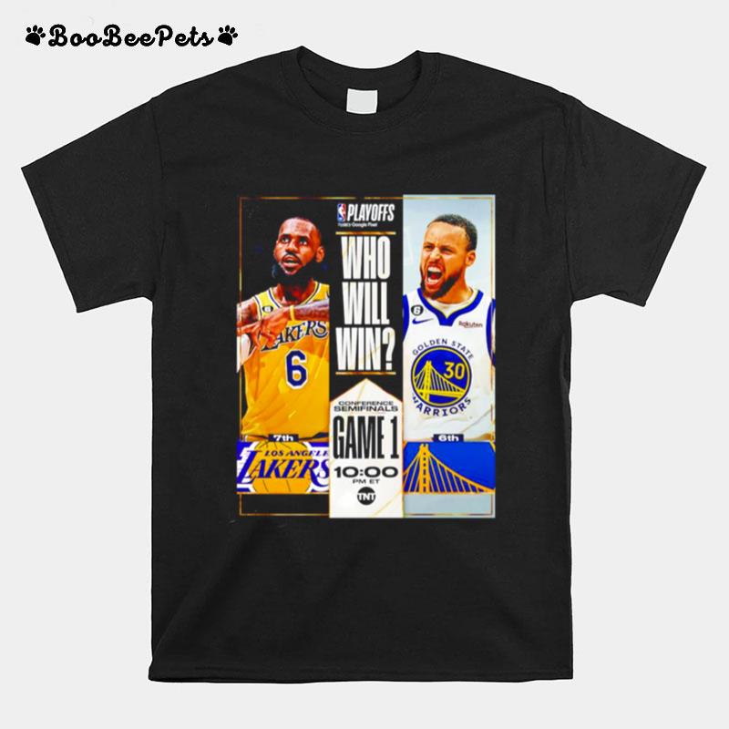 Lebron James Vs Stephen Curry Who Will Win T-Shirt