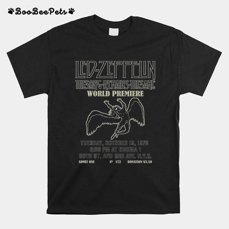 Led Zeppelin Tsrts World Premier T-Shirt