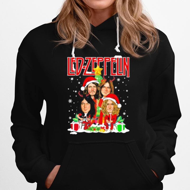 Led Zeppelin Wear Hat Santa Merry Xmas Hoodie