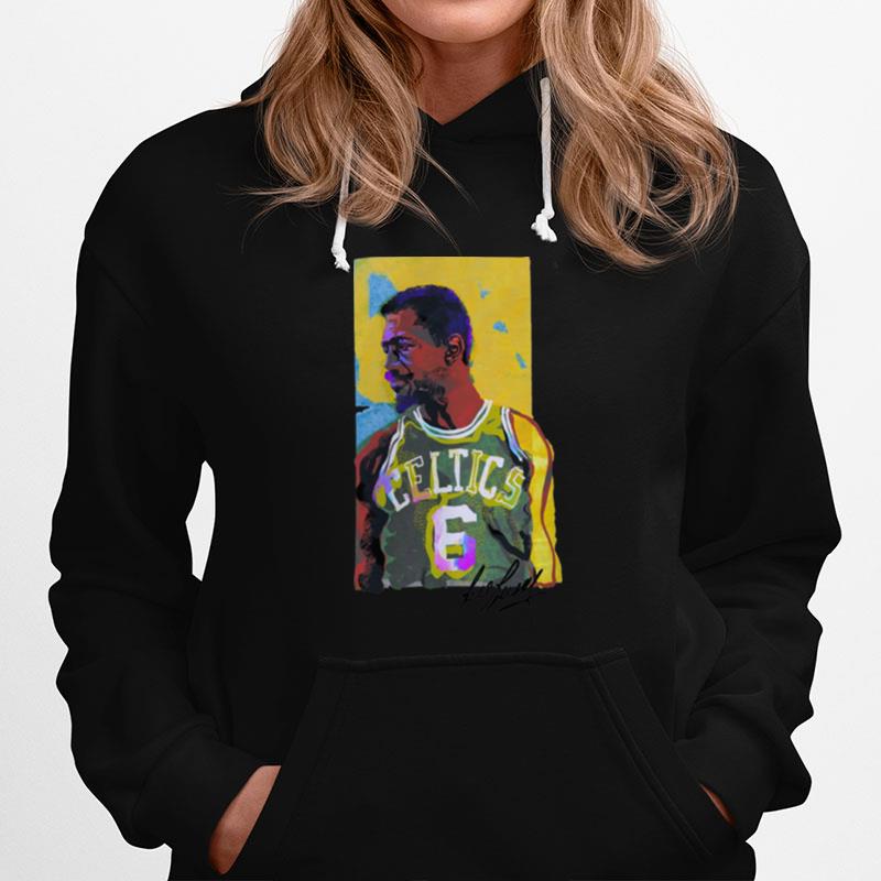 Legend 6 Baseketball Signature Nba Bill Russell Hoodie