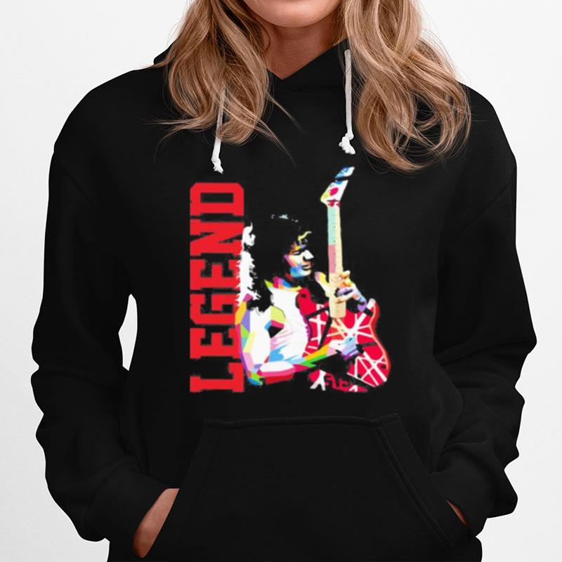 Legend Eddie Van Halen Playing Guitar Hoodie