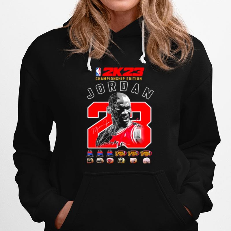 Legend Michael Jordan Nba 2K23 Championship Edition Signature Hoodie
