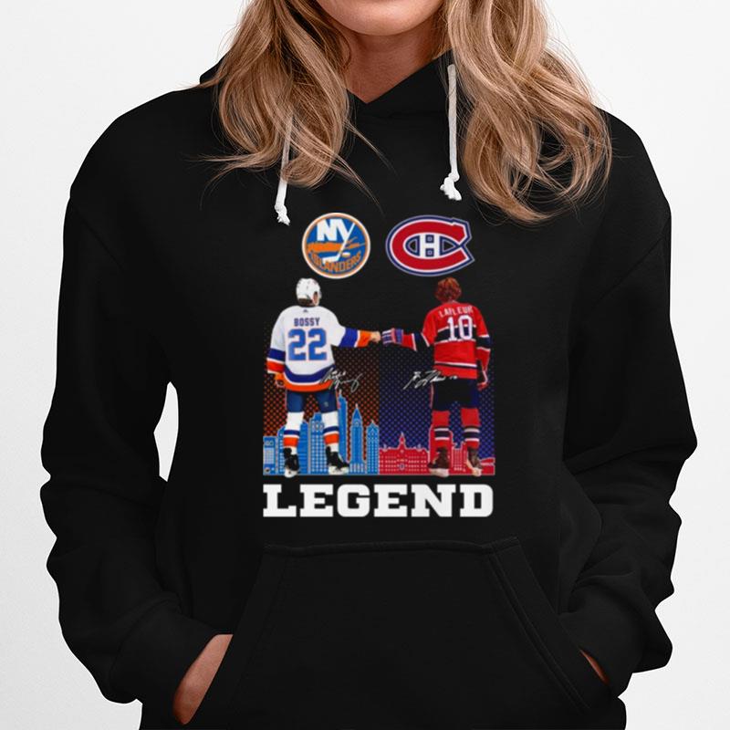 Legend Mike Bossy And Guy Lafleur Signatures Hoodie