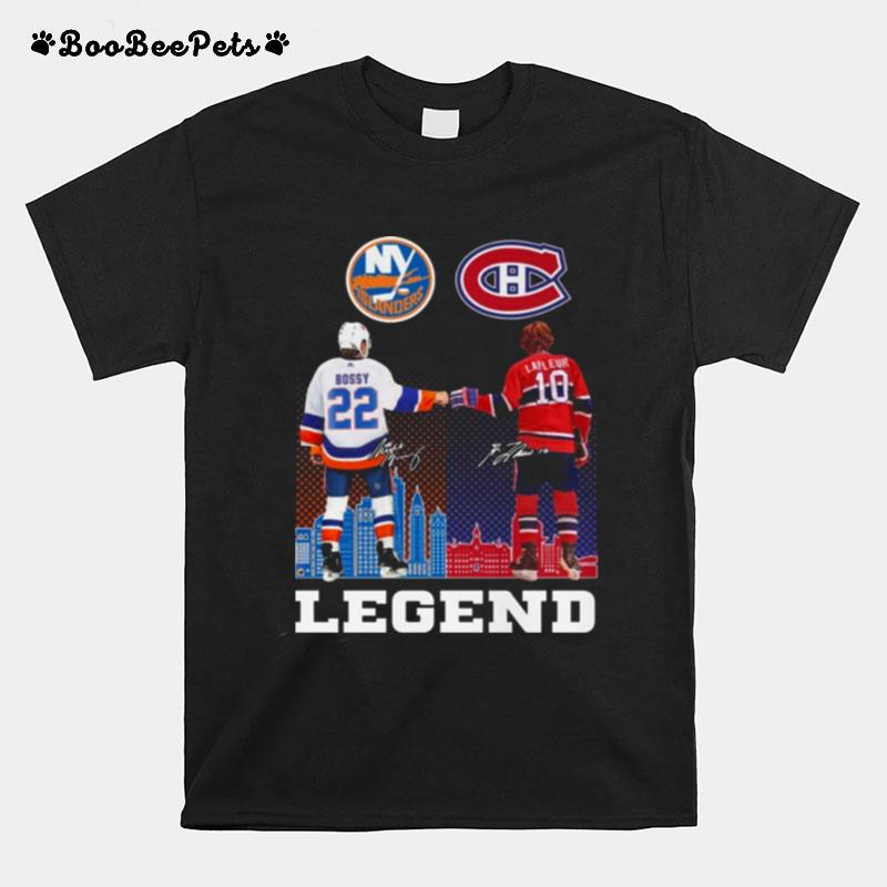 Legend Mike Bossy And Guy Lafleur Signatures T-Shirt