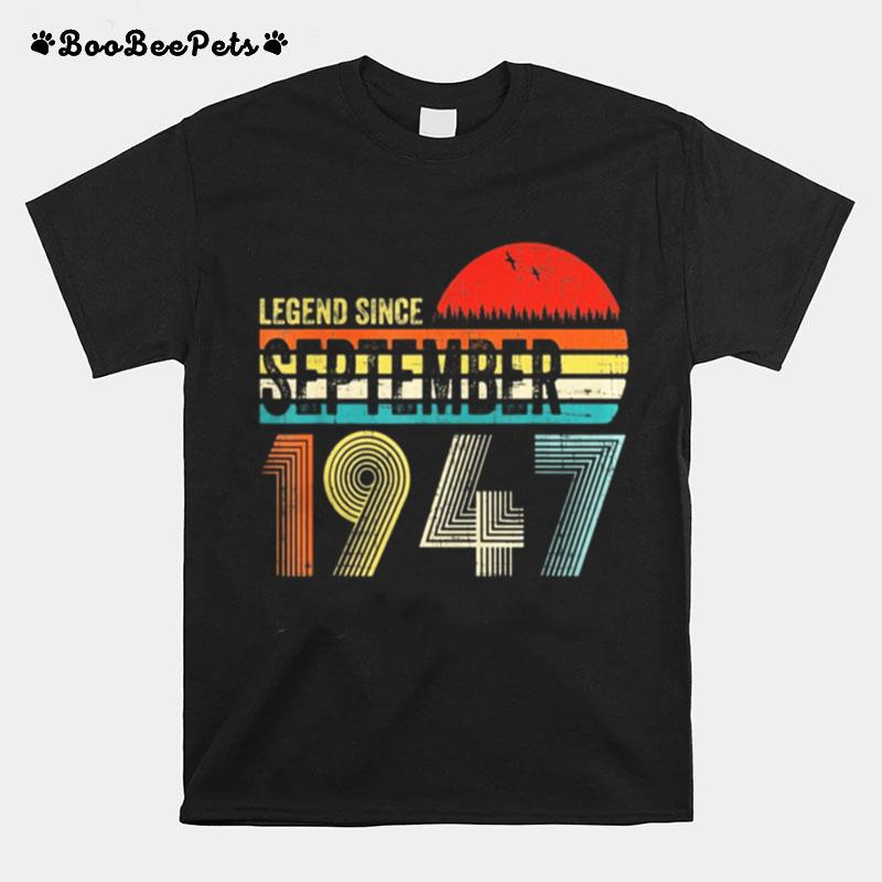 Legend Since September 1947 Sunset Vintage Retro T-Shirt