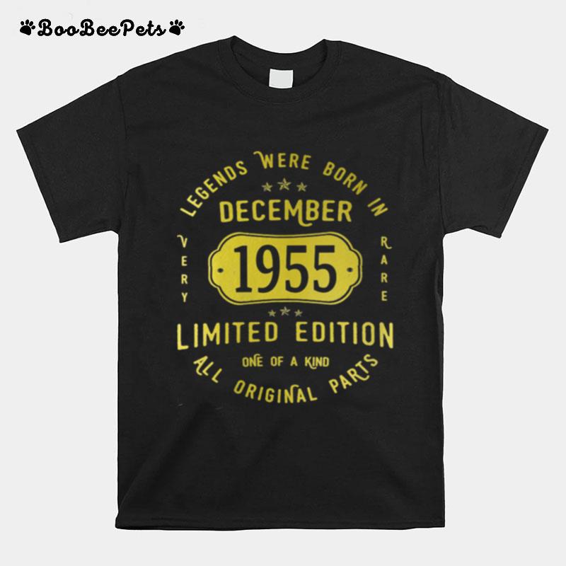 Legends Born In December 1955 66Th Birthday 66 Years Old T-Shirt