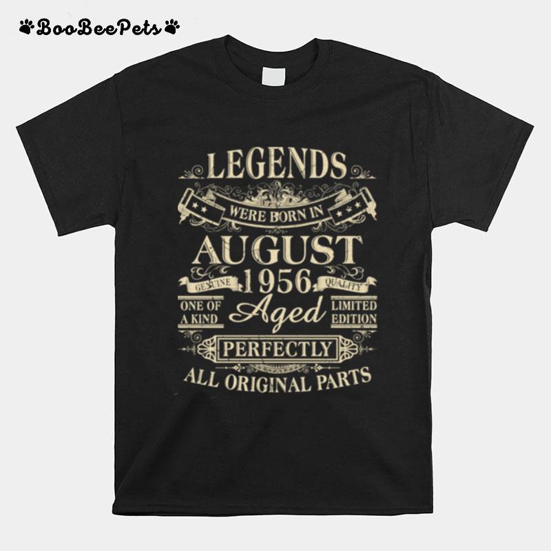 Legends Were Born In August 1956 65Th Birthday T-Shirt