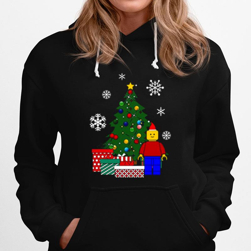 Lego Man Around The Christmas Tree Baseball Hoodie