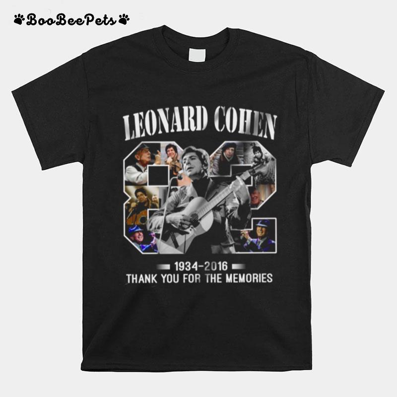 Leonard Cohen 1934 2016 T-Shirt