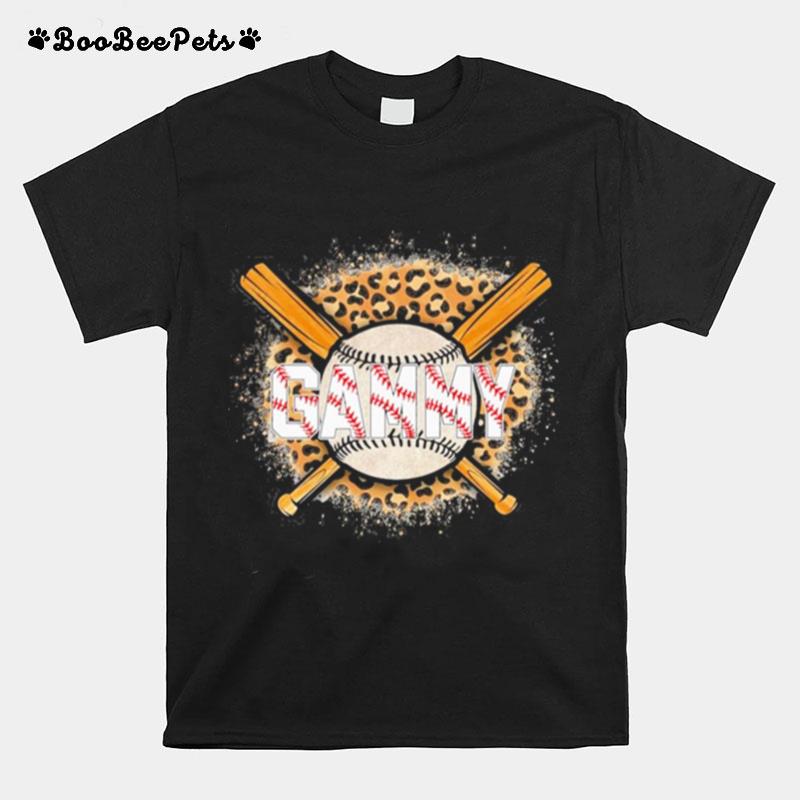Leopard Baseball Bat Gammy T-Shirt
