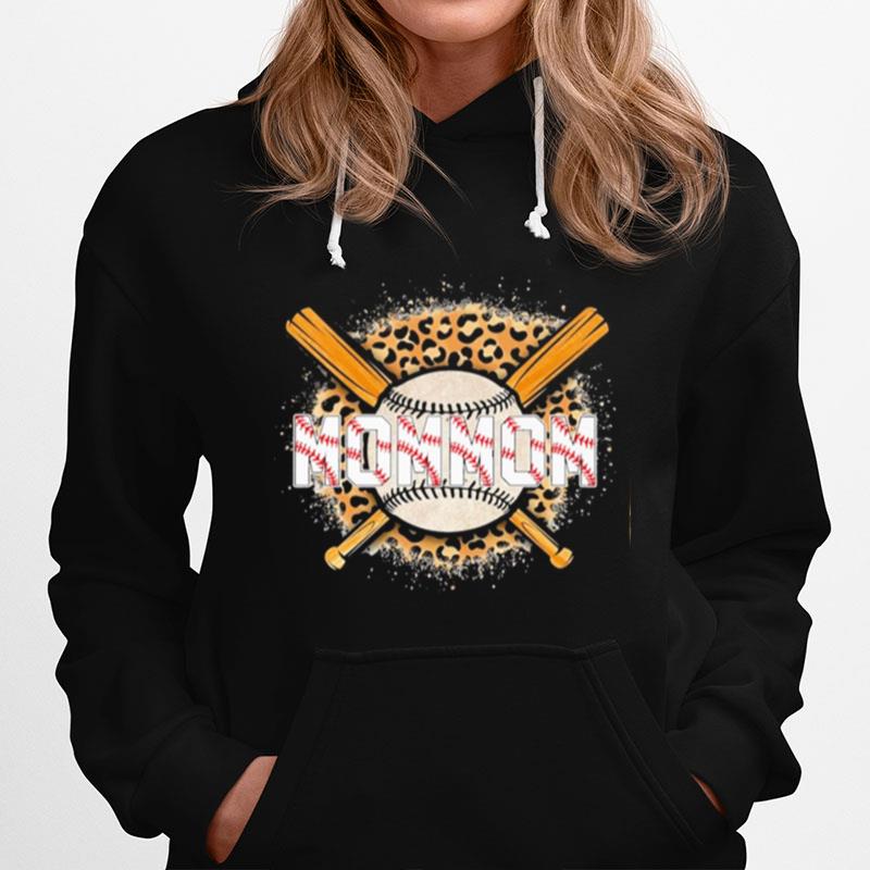 Leopard Baseball Bat Mommom Hoodie