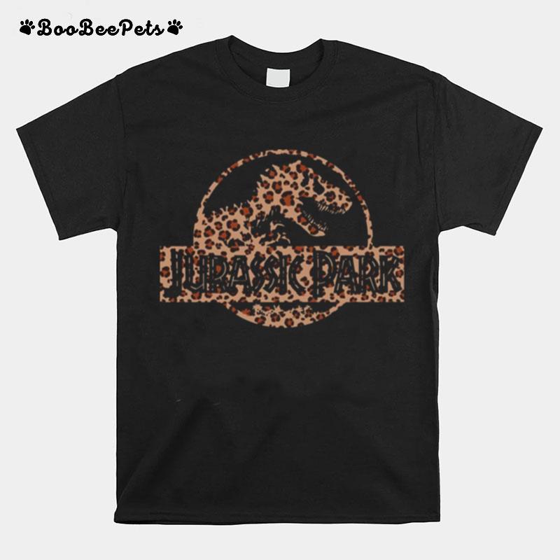 Leopard Print Jurassic Park T-Shirt