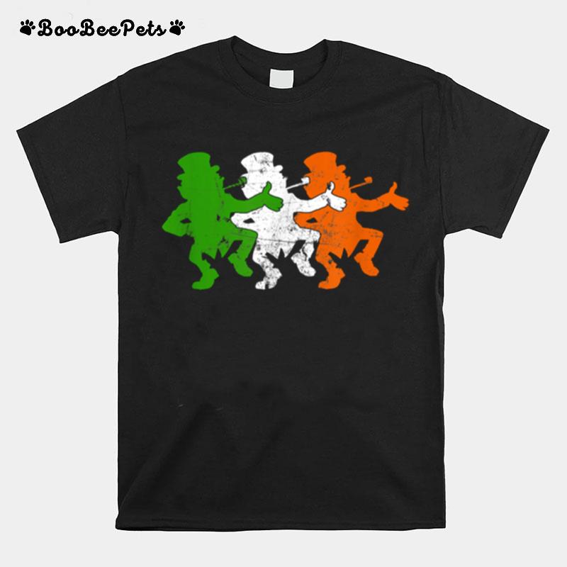 Leprechaun Irish Flag Colors Ireland Ancestry Festive Family T-Shirt