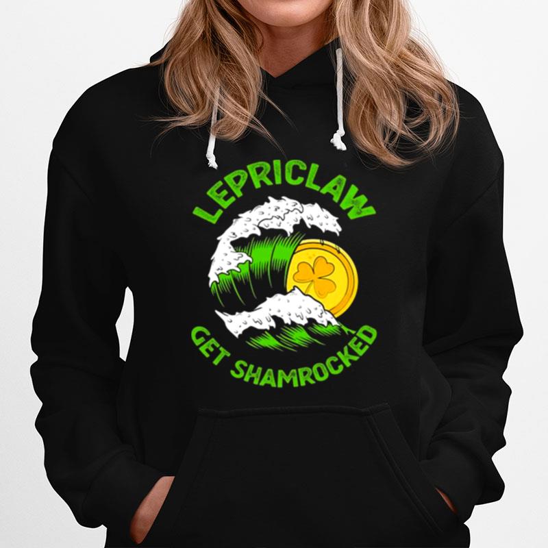 Lepriclaw Get Shamrocked Beer Drinking St Patricks Day Irish Hoodie