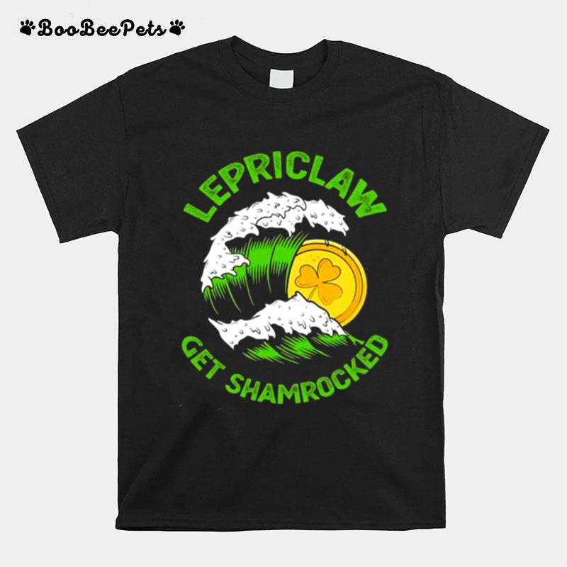 Lepriclaw Get Shamrocked Beer Drinking St Patricks Day Irish T-Shirt