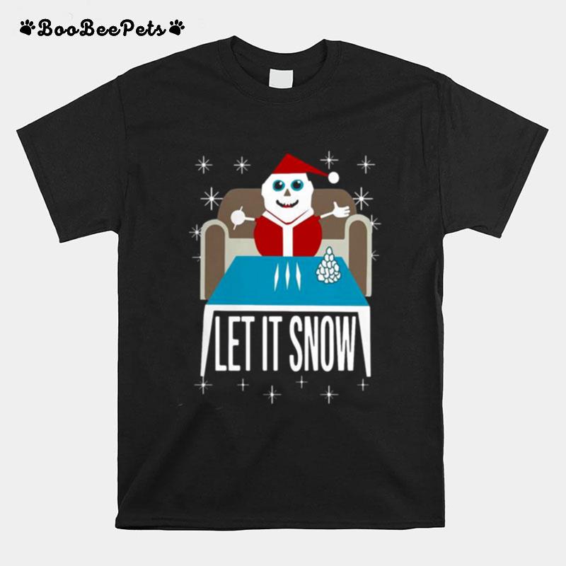 Let It Snow Santa Cocaine Christmas Sweater T-Shirt