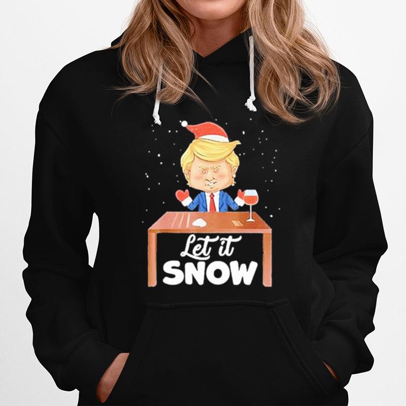 Let It Snow Trump Cocaine Xmas Ugly Christmas Hoodie