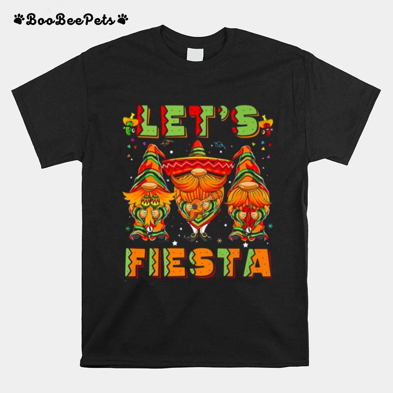 Lets Fiesta Cinco De Mayo Latin Gnomes Mexican T-Shirt