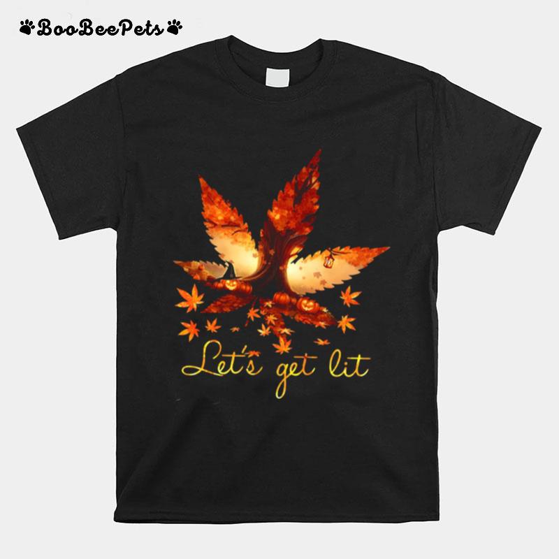 Lets Get Lit Weed Halloween T-Shirt