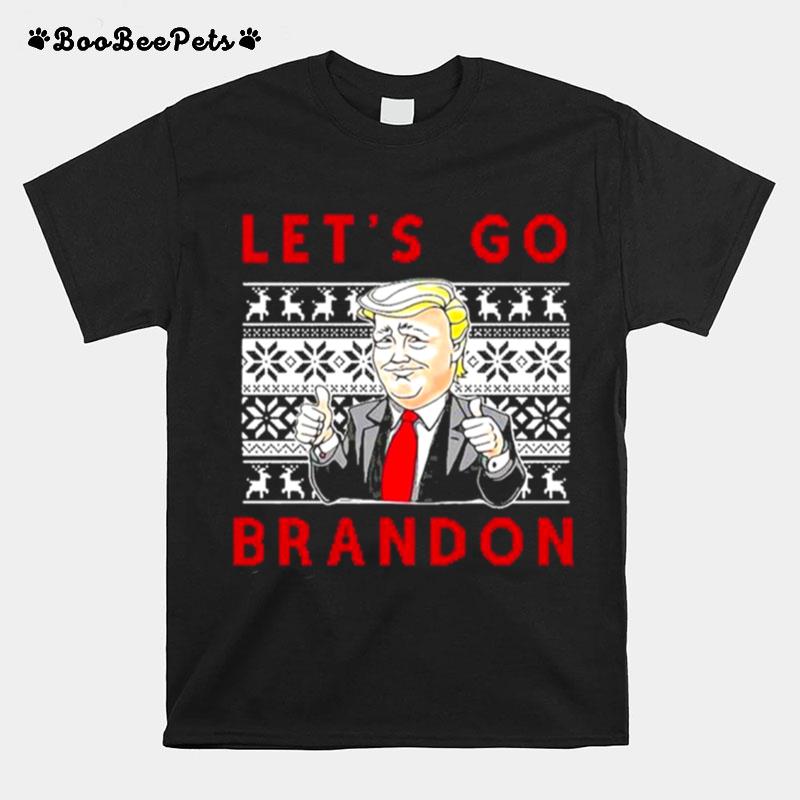 Lets Go Brandon Christmas Trump Anti Biden Unisex T-Shirt