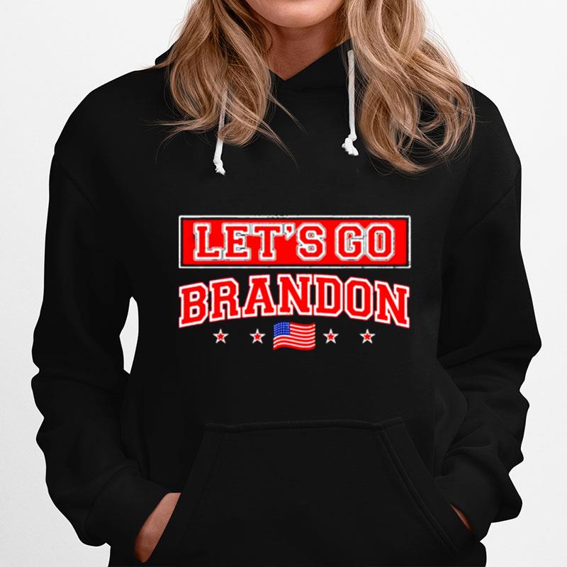 Lets Go Brandon Impeach Biden Flag Us Tee Hoodie