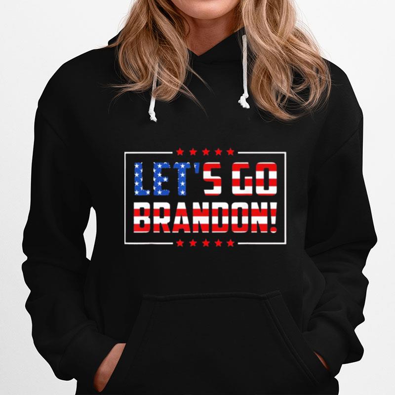 Lets Go Brandon Joe Biden Chant Impeach Biden Costume Flag Hoodie