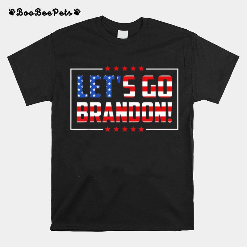 Lets Go Brandon Joe Biden Chant Impeach Biden Costume Flag T-Shirt