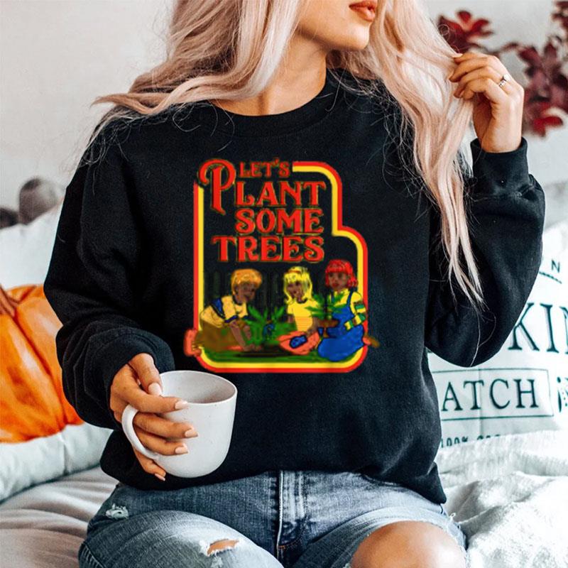 Lets Plant Some Humor Joke Cannabis Sweater