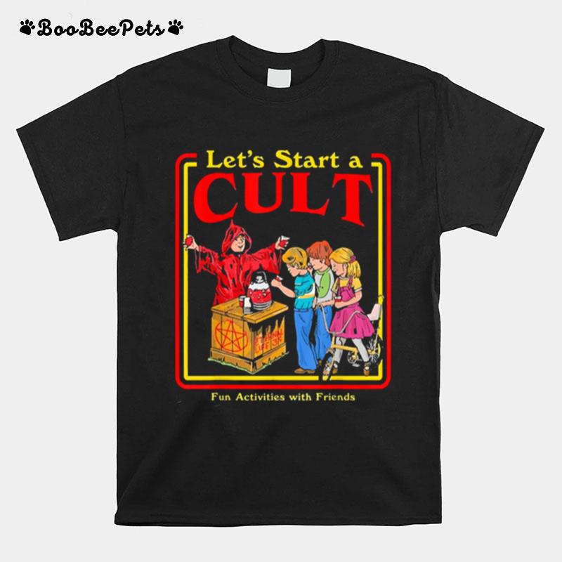 Lets Start A Cult Satanic Vintage Horror Edgy T-Shirt