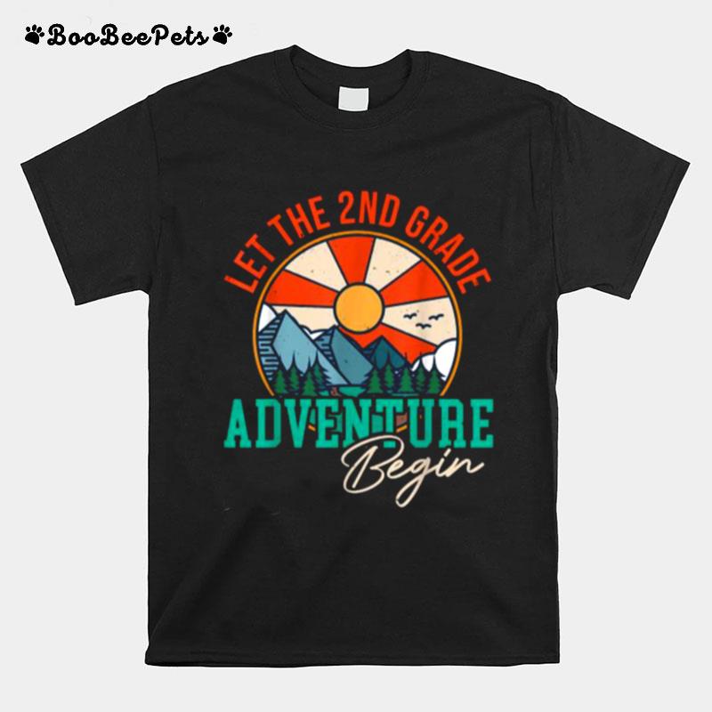 Lets The 2Nd Grade Adventure Begin Funny Back To School T-Shirt