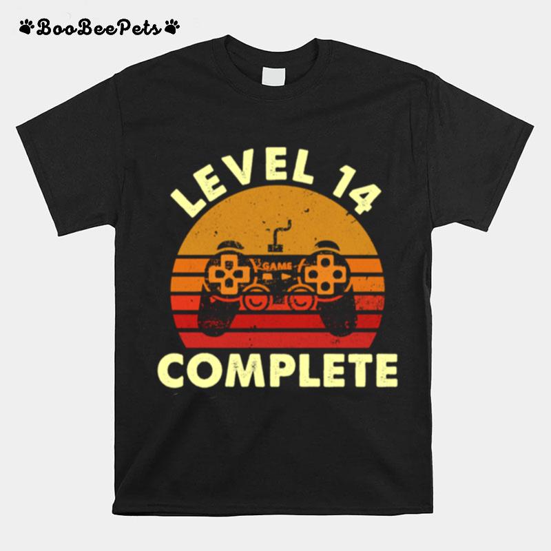 Level 14 Complete Vintage Celebrate 14Th Wedding T-Shirt