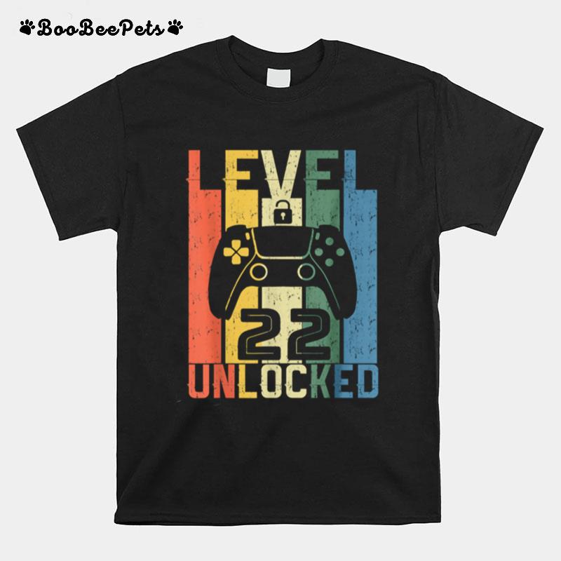 Level 22 Unlocked Birthday T-Shirt