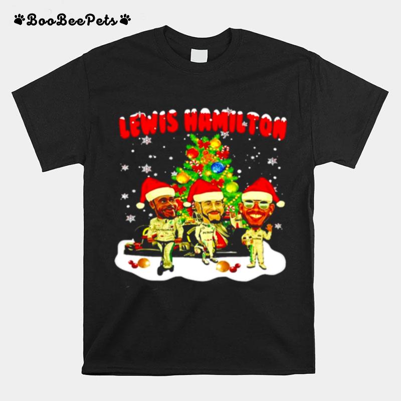 Lewis Hamilton Chibi Christmas Tree T-Shirt