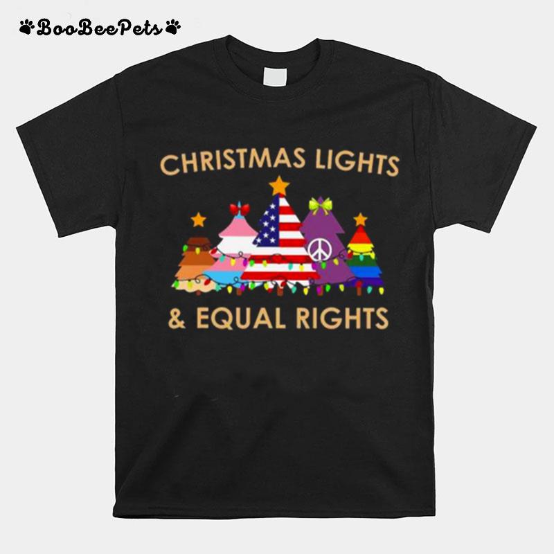 Lgbt Christmas Lights And Equal Rights T-Shirt