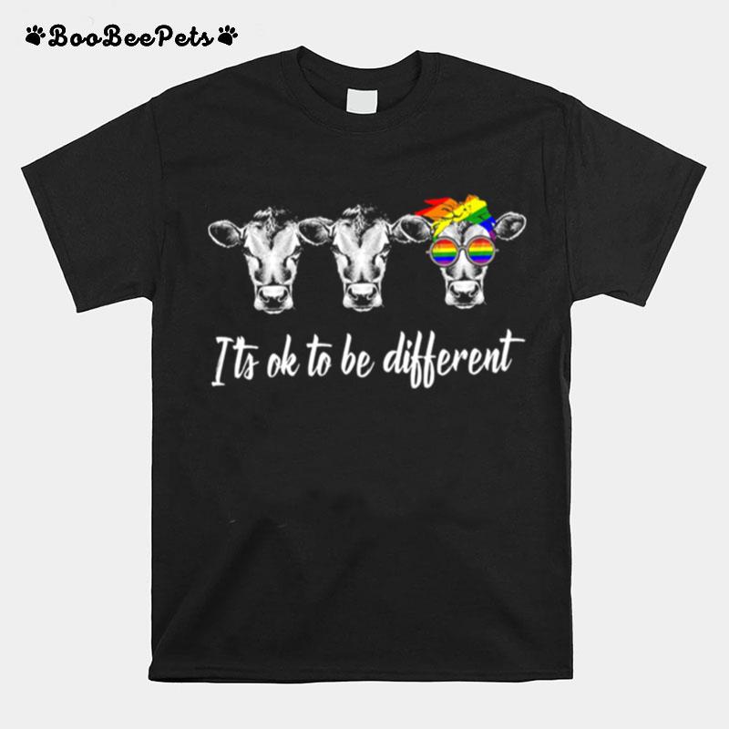 Lgbt Cows Its Ok To Be Different T-Shirt