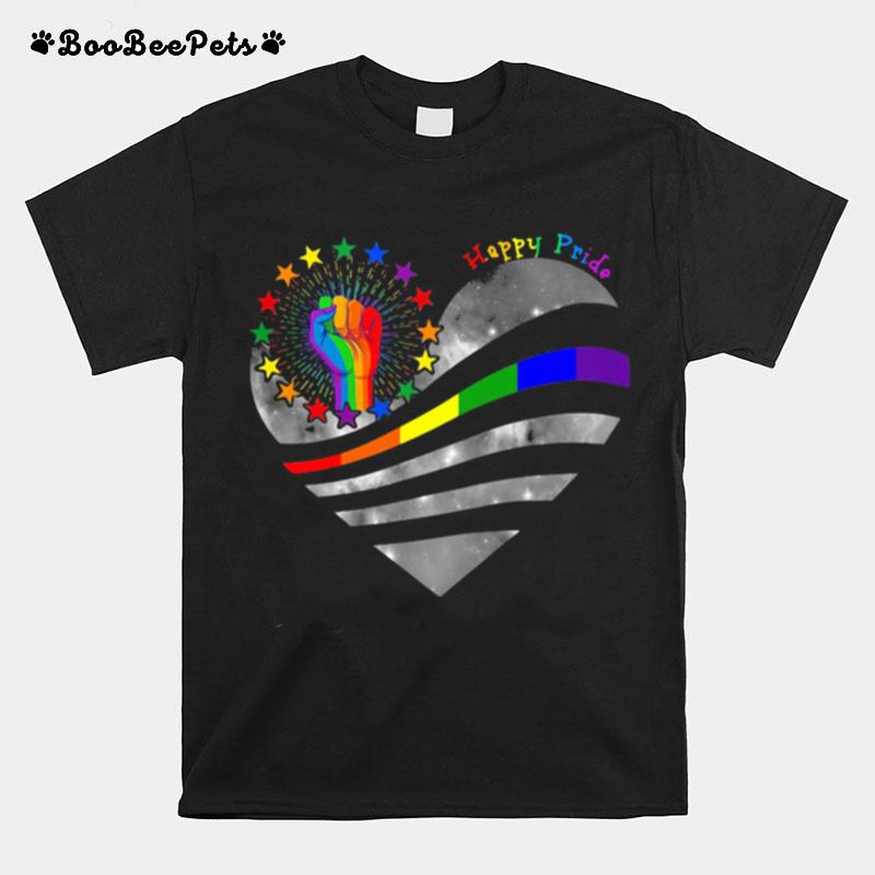 Lgbt Happy Pride Heart T-Shirt