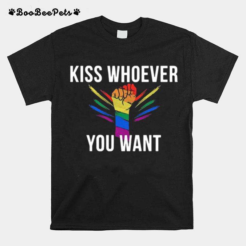 Lgbt Kiss Whoever You Want T-Shirt
