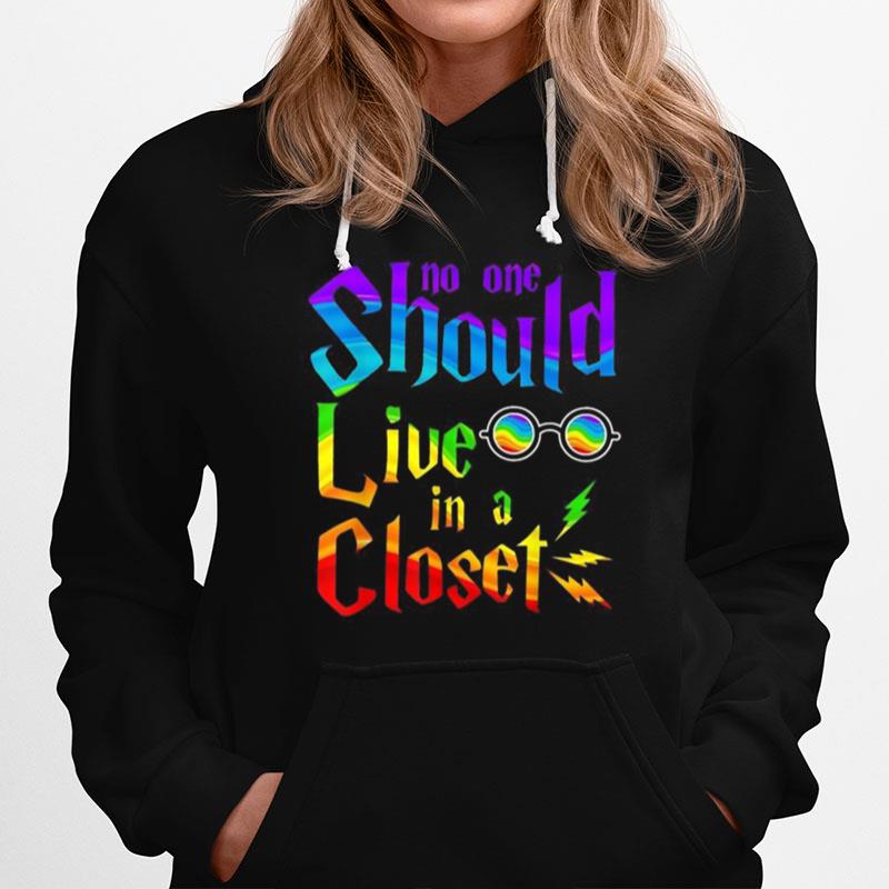 Lgbt No One Should Live In A Closet Hoodie