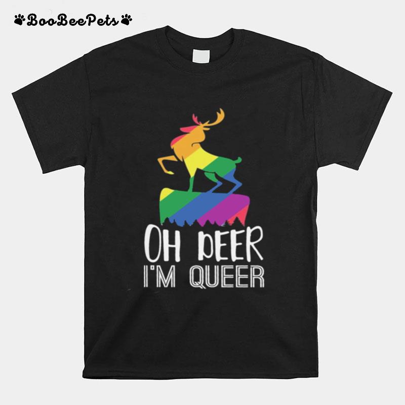 Lgbt Oh Deer Im Queer T-Shirt