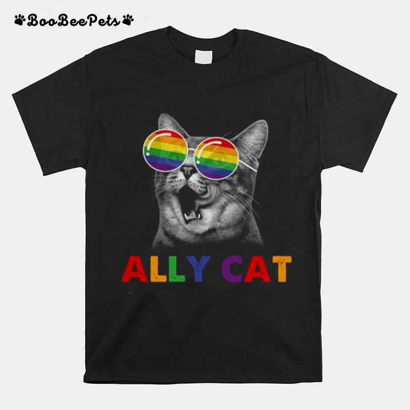 Lgbt Pride Ally Cat T-Shirt